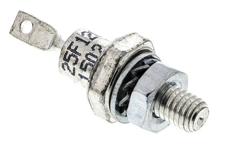 25F120 DIODO RECTIFICADOR 25A 1200V CATODO/ROSCA (M6X1)