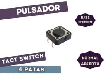 TS4.3G PULSADOR TACT SWITCH 4.3MM (base 12x12mm)