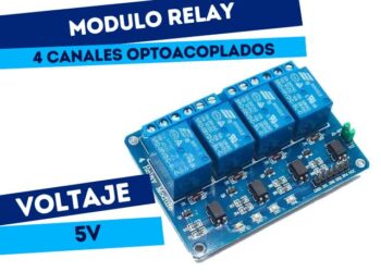 MODULO 4 RELES OPTOACOPLADOS 5V SALIDA 250V 10A #