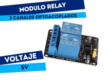 MODULO 2 RELES OPTOACOPLADOS 5V SALIDA 250V 10A **