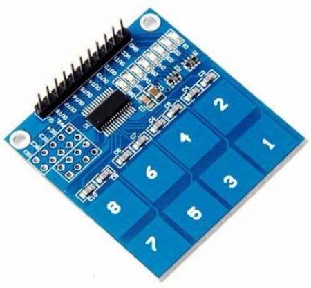 TECLADO MATRICIAL TOUCH PAD TTP226 8 TECLAS *