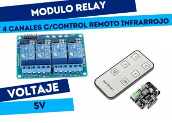 MODULO 4 RELES C/CONTROL REMOTO INFRARROJO *