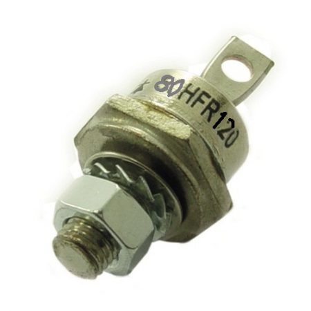 80HF120 DIODO RECTIFICADOR 80A 1200V CATODO/ROSCA (M8X1,25)