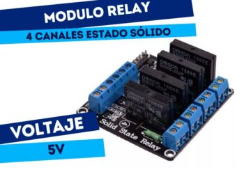 MODULO 4 RELES ESTADO SOLIDO 5V SALIDA 220V 2A