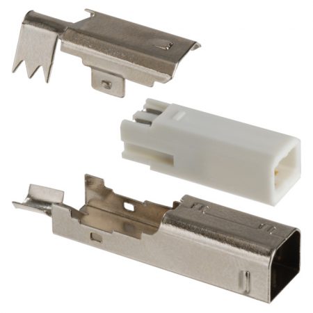 CONECTOR USB TIPO B" MACHO P/CABLE IMPRESORA