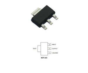 AMS1117 REGULADOR DE TENSION 3V3 MAX 0.8A (SMD)