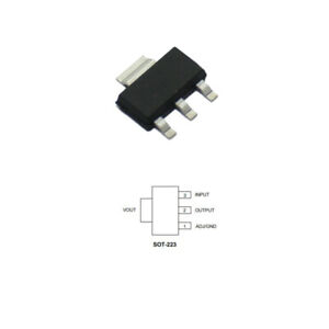 AMS1117 REGULADOR DE TENSION 3V3 MAX 0.8A (SMD)