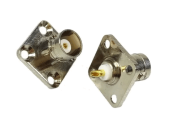CONECTOR BNC HEMBRA P/CHASIS 4 AGUJEROS