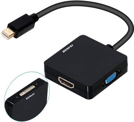 CONVERSOR MINI DISPLAYPORT A HDMI/VGA/DVI