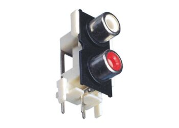 CONECTOR JACK DOBLE RCA VERTICAL p/CI