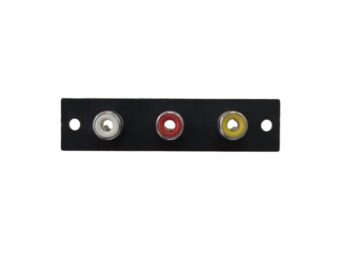 CONECTOR JACK TRIPLE RCA P/AUDIO-VIDEO (A,R,B)