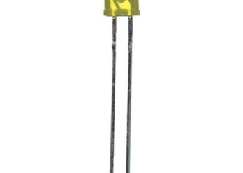 LED RECTANGULAR 2x5mm AMARILLO DIFUSO