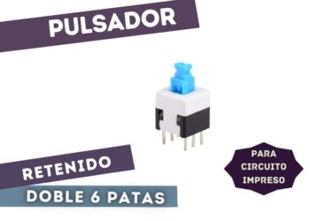 PULSADOR RETENIDO DOBLE INVERTIDO 6P P/CI