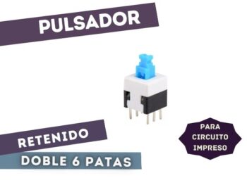 PULSADOR RETENIDO DOBLE INVERTIDO 6P P/CI