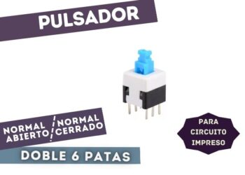PULSADOR NA/NC DOBLE 6P P/CI 0.3A 30V