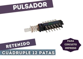 LPM-400 PULSADOR RETENIDO CUADRUPLE 4INV P/CI