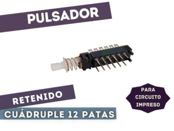 LPM-400 PULSADOR RETENIDO CUADRUPLE 4INV P/CI