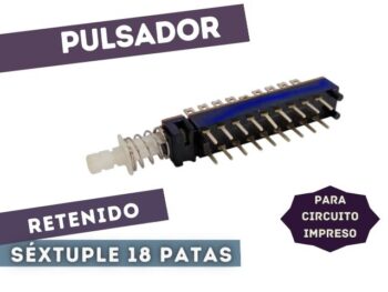 LPM-600 PULSADOR RETENIDO SEXTUPLE 6INV P/CI