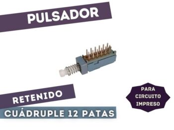 LPS-400 PULSADOR RETENIDO CUADRUPLE 4INV (MINI) P/CI