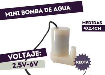 MINI BOMBA DE AGUA SUMERGIBLE RECTA 2l/m 3V 5V Dc