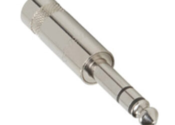 CONECTOR PLUG 6.5mm STEREO P/CABLE REAN METALICO