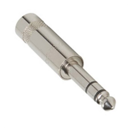 CONECTOR PLUG 6.5mm STEREO P/CABLE REAN METALICO