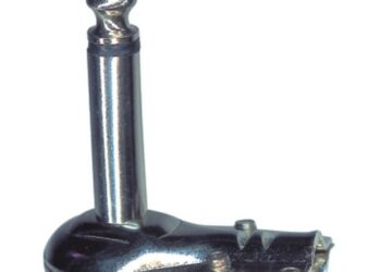 CONECTOR PLUG 6.5mm MONO P/CABLE A 90º METALICO