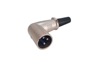 PLUG CANON 3P 90º p/ CABLE