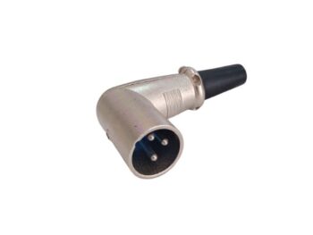 PLUG CANON 3P 90º p/ CABLE