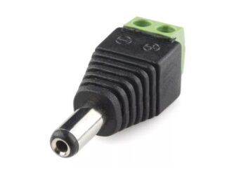 CONECTOR PLUG DC 2.1X5.5mm C/BORNERA P/CABLE