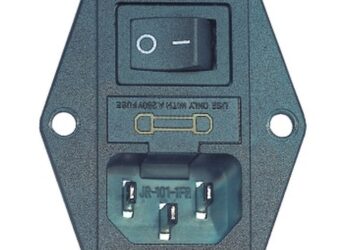 CONECTOR TIPO PC MACHO + LLAVE + PORTAFUSIBLE 20mm PREMIUM