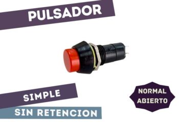 PULS-11NA PULSADOR NA SIMPLE 1A 250V ROJO D=12mm ##