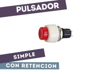 PULSADOR RETENIDO SIMPLE REDONDO D=9.5mm
