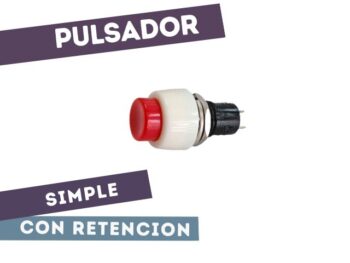 PULSADOR RETENIDO SIMPLE REDONDO D=9.5mm