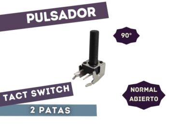 PULSADOR TACT SWITCH 7X7 A 90° 15mm