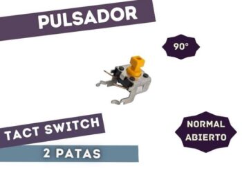 PULSADOR TACT SWITCH 7X7 A 90° 7mm