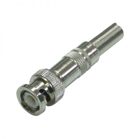 CONECTOR BNC MACHO P/CABLE C/CAPUCHON METALICA