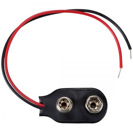 CONECTOR p/BATERIA 9V c/CHICOTE DE CABLE *
