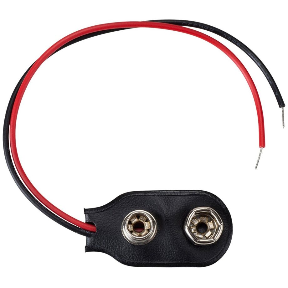 CONECTOR p/BATERIA 9V c/CHICOTE DE CABLE *
