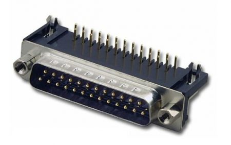 DB25M-CI CONECTOR DB MACHO 25 CONT p/CI 90°