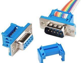 DB9M-CP DB9 MACHO CRIMPEABLE PARA CABLE PLANO