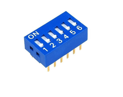 DIP SWITCH 6 POSICIONES-DESLIZANTE