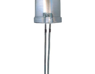 LED 10mm BLANCO ALTA EFIC. W. Clear 37.000mcd 25°