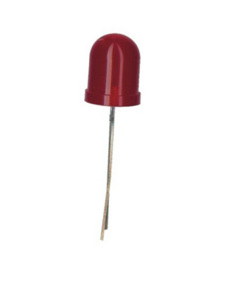 LED 10mm ROJO DIFUSO L10R