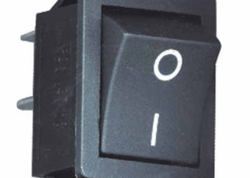 LLAVE TECLA DOBLE ON-OFF 15A 250V NEGRA (22X25X18)