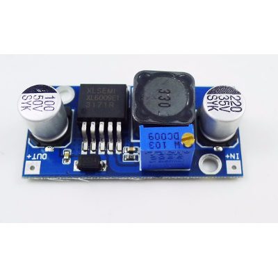 FUENTE STEP UP AJUSTABLE 5V A 35V 3A XL6009 #