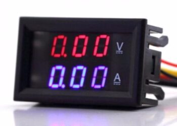 VOLTIMETRO AMPERIMETRO DE PANEL 99.9V-10A #