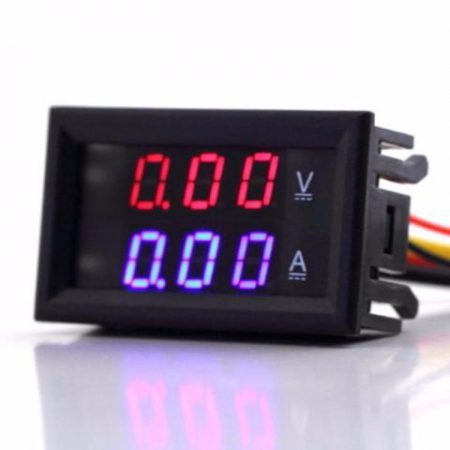 VOLTIMETRO AMPERIMETRO DE PANEL 99.9V-10A #