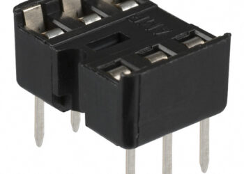 ZOC2X3 ZOCALO P/CI DOBLE CONTACTO 6 PINES (ANCHO .3")