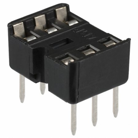 ZOC2X3 ZOCALO P/CI DOBLE CONTACTO 6 PINES (ANCHO .3")